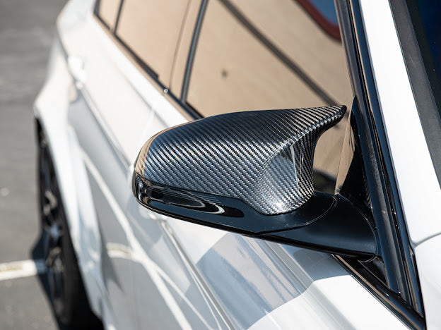 2015-2020 BMW F80 M3 & F82 / F83 M4 | CLUB SPORT STYLE CARBON FIBER MIRROR CAP COVERS (PAIR)