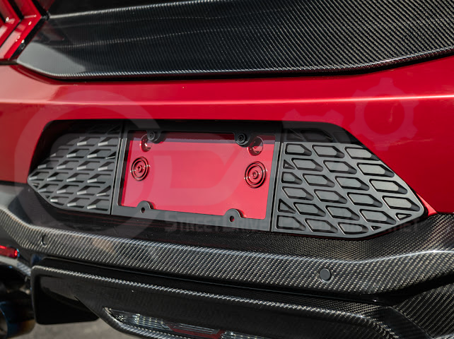 2024-UP FORD MUSTANG S650 | REAR LICENSE PLATE FRAME TRIM COVER