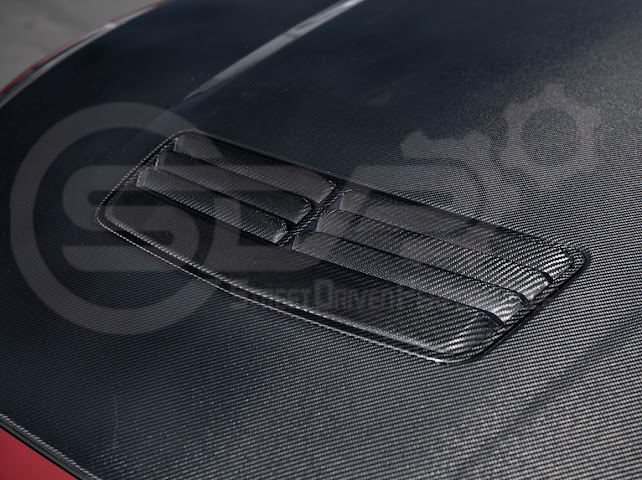 2024-Up Ford Mustang S650 | Factory Style CARBON FIBER Front Hood with Hood Vent (2 versions)