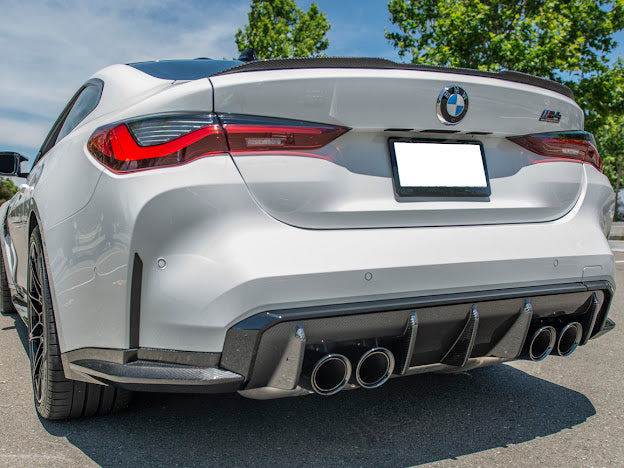 2021-Up BMW G80 M3 | Factory Style CARBON FIBER Rear Apron Lip Splitter Ground Effects