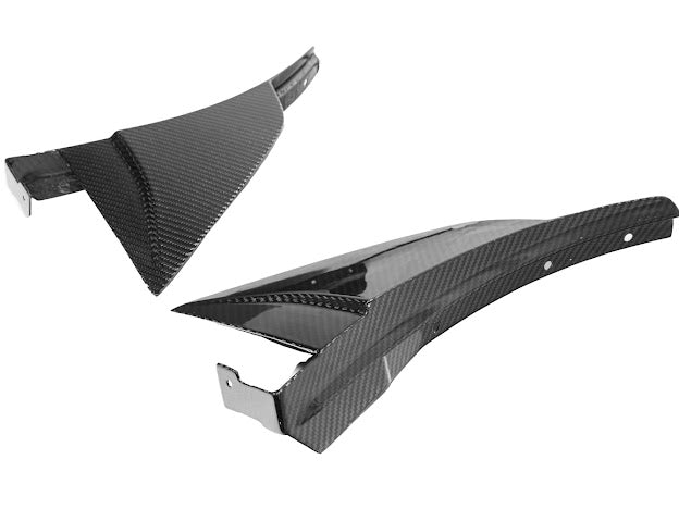 2019 CHEVROLET CORVETTE C7 ZR1 CARBON FIBER FRONT SPLITTER SIDE WINGLET EXTENSIONS (PAIR)