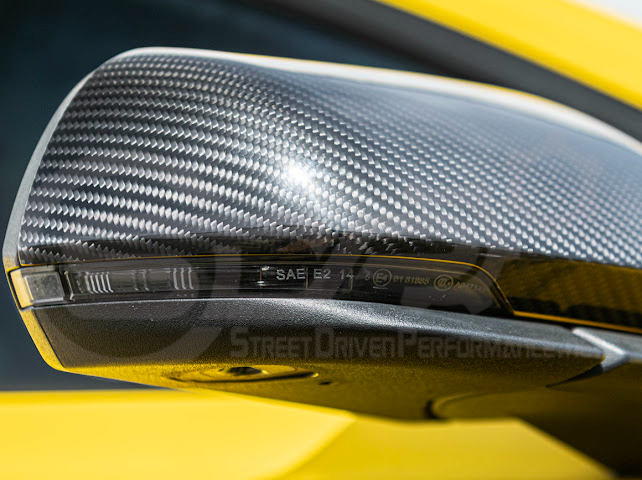 2015-2023 FORD MUSTANG W/ SIGNAL LIGHT | CARBON FIBER SIDE MIRROR CAP COVER PAIR