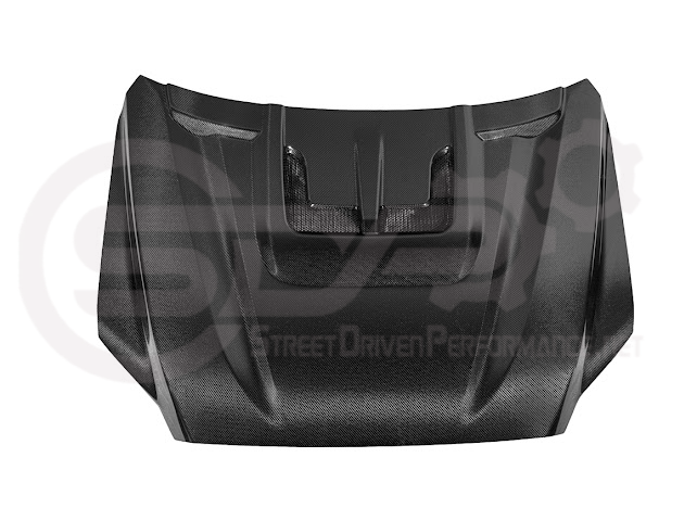2022-UP TOYOTA TUNDRA | SDP CARBON FIBER FRONT VENTED HOOD WITH SIDE VENTS