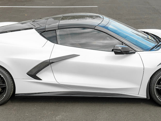 2020+ CHEVROLET CORVETTE C8 SIDE SKIRTS ROCKER PANELS GROUND EFFECTS