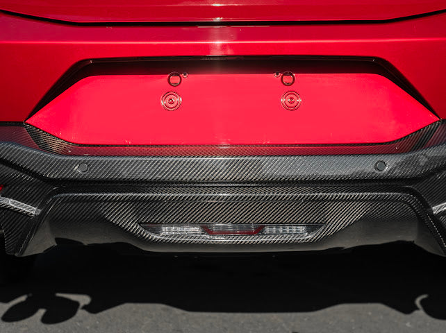 2024-Up Ford Mustang S650 | GT Style CARBON FIBER Rear Bumper Diffuser