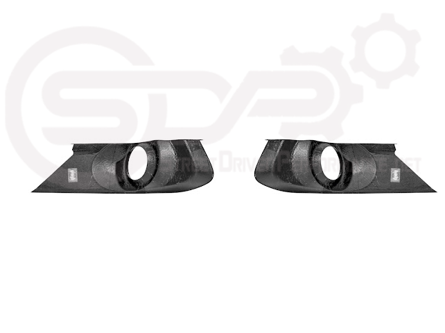 2015-2023 FORD MUSTANG S550 | CARBON FIBER FRONT BUMPER FOG LIGHT BEZEL COVER PAIR
