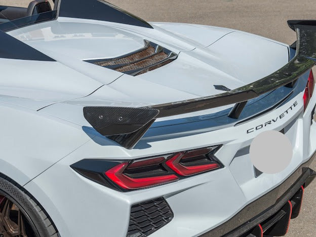 2020-UP CORVETTE C8 Z51 & STINGRAY | WICKERBILL REAR SPOILER HIGH WING