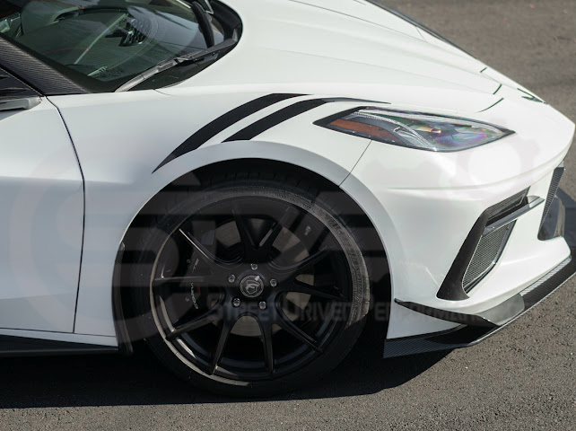 2020+ CORVETTE C8 STINGRAY & Z51 | Z06 Z07 PERFORMANCE FRONT LIP SPLITTER & CANARDS GROUND EFFECTS