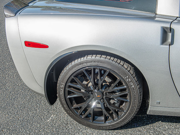 2005-2013 CHEVROLET CORVETTE C6 BASE FRONT AND REAR SPLASH GUARDS MUD FLAPS