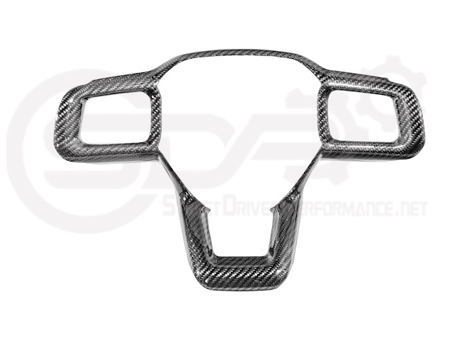 2024-Up Ford Mustang | Factory Style CARBON FIBER Tape On Steering Wheel Trim Full Cover
