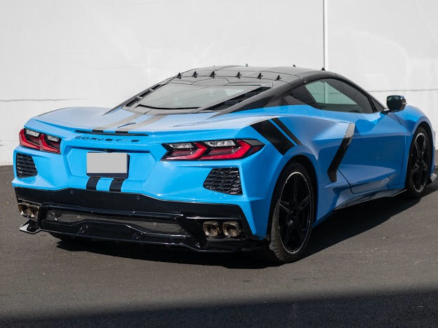 2020-Up Corvette C8 Stingray, Z51, & E-Ray | CARBON FLASH METALLIC Rear Bumper *ADD-ON* Diffuser Lip