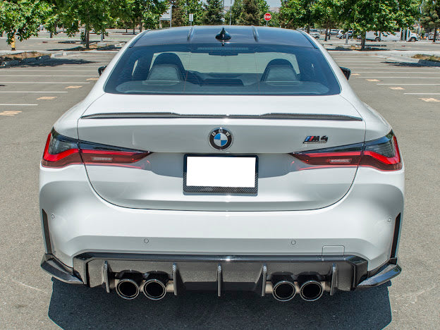 2021-Up BMW G80 M3 | Factory Style CARBON FIBER Rear Apron Lip Splitter Ground Effects