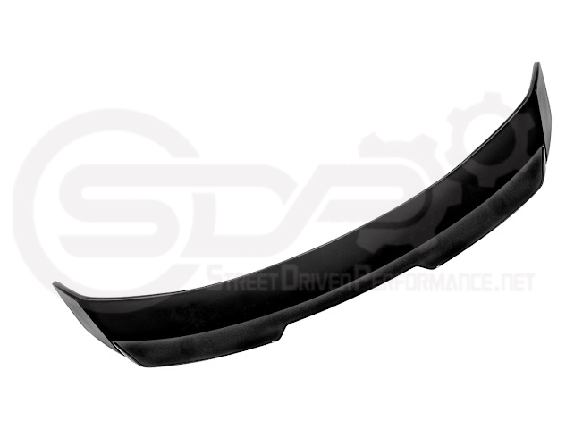 2024-UP FORD MUSTANG | DARKHORSE STYLE GLOSSY BLACK REAR TRUNK LID GURNEY FLAP WICKERBILL WING SPOILER