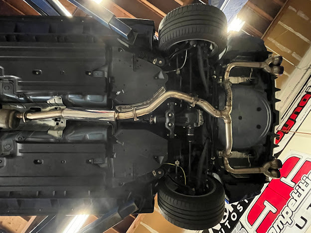 2015-2021 SUBARU WRX / STI | AXLE BACK EXHAUST 4 INCH QUAD BURNT BLUE TIPS