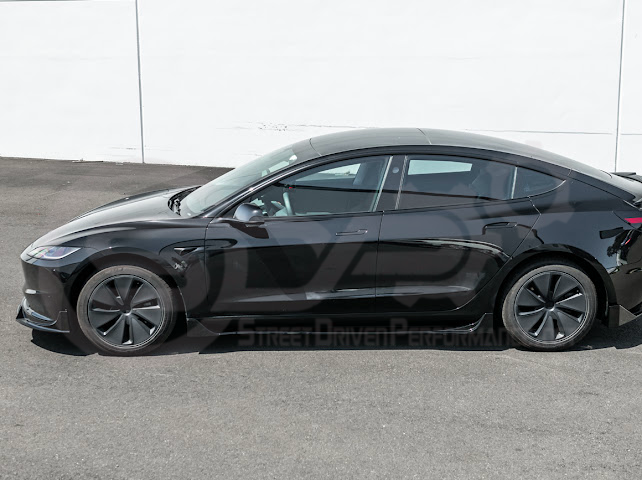 2024-UP TESLA MODEL 3 TRACK STYLE FRONT LIP SPLITTER GROUND EFFECTS
