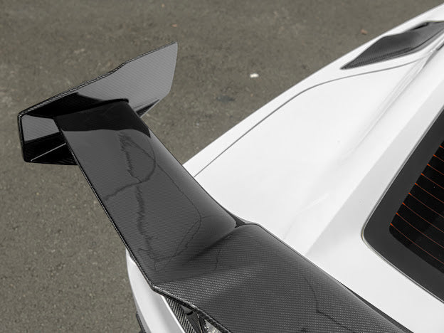 2014-2019 CORVETTE C7 | CARBON FIBER ZR1 EXTENDED REAR SPOILER HIGH WING