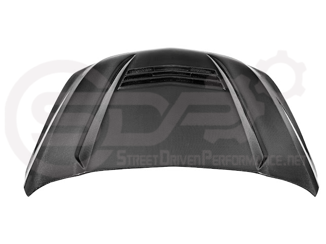 2020-Up Cadillac CT5 / CT5-V / CT5-V Blackwing | “CTS-V, V3” Style CARBON FIBER Front Vented Hood