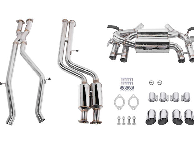 2014-2019 BMW F80 M3 & F82 / F83 M4 | MUFFLER AXLE BACK WITH RESONATED MID PIPE CAT BACK EXHAUST