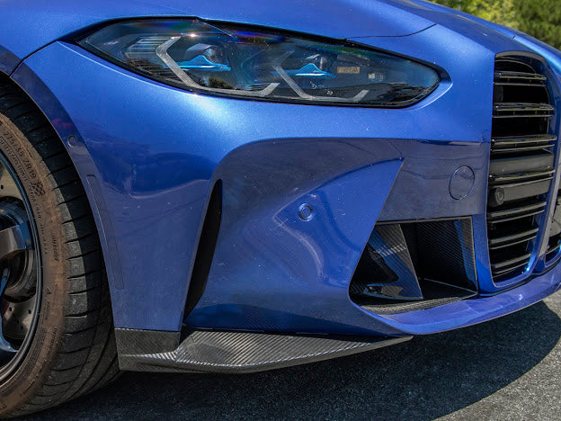 2021-Up BMW G82 / G83 M4 | Factory Extended Style Carbon Fiber Front Lip Splitter Pair Ground Effects