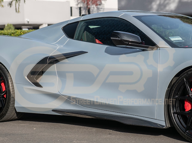2020+ CHEVROLET CORVETTE C8 STINGRAY | Z06 PACKAGE SIDE SKIRTS ROCKER PANELS GROUND EFFECTS