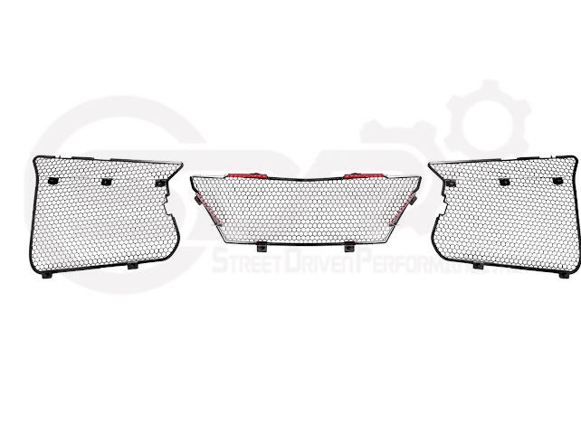 2023+ CHEVROLET CORVETTE C8 E-RAY & Z06 | FACTORY OEM STYLE GLOSSY BLACK FRONT RADIATOR MESH GRILLE GUARD