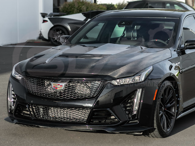 2020-Up Cadillac CT5 / CT5-V / CT5-V Blackwing | Blackwing Style CARBON FIBER Front Vented Hood