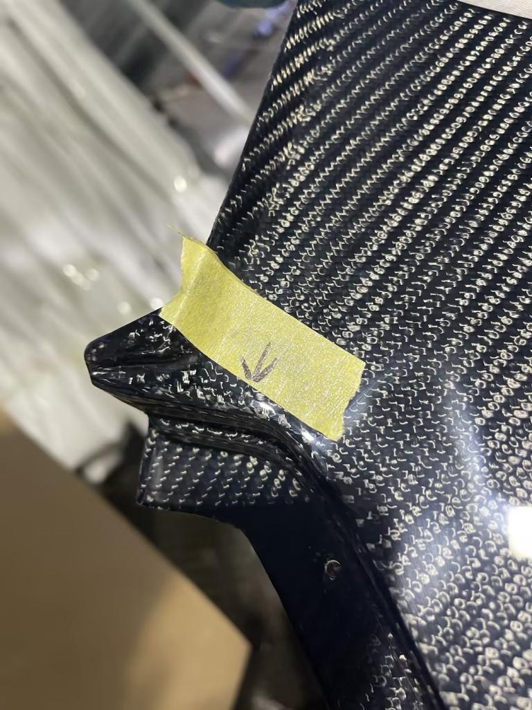 *BLEMISHED- DISCOUNTED* 05-13 Corvette C6 ZR1 Style Carbon Fiber Rear Side Wide Body Fenders Pair