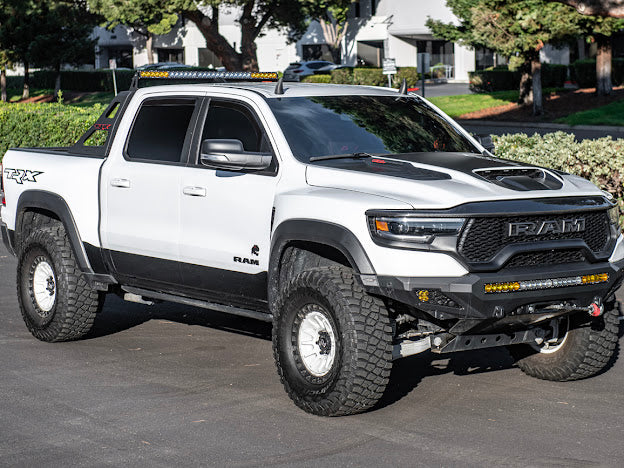 2019-UP RAM 1500 TRX CARBON FIBER FRONT UPPER GRILLE TRIM SURROUNDING