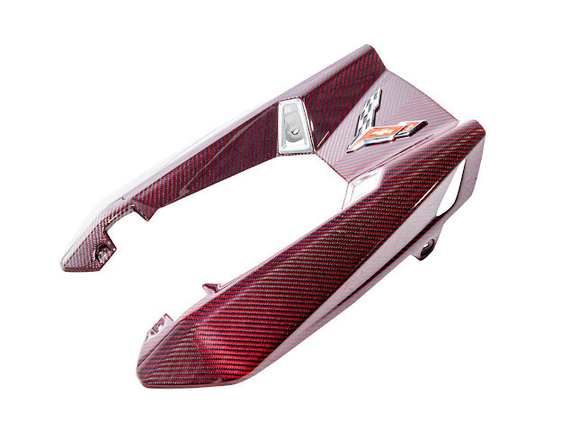 2023-Up Corvette C8 Z06 Coupe | RED CARBON FIBER Engine & Bay Panel Cover