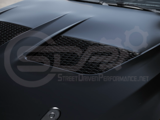 2018-2023 FORD MUSTANG S550 | GTD STYLE ALUMINUM FRONT AIR VENTED HOOD