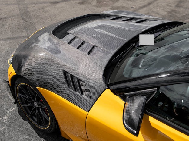 2020-Up Toyota GR Supra A90 A91 | JDM Performance Style Carbon Fiber Front Air Vented Hood