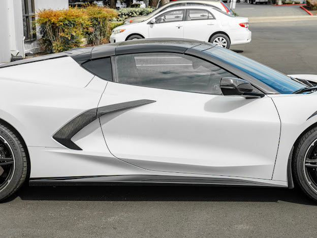 2020+ CHEVROLET CORVETTE C8 SIDE SKIRTS ROCKER PANELS GROUND EFFECTS