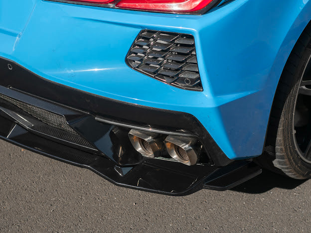 2020-Up Corvette C8 Stingray, Z51, & E-Ray | CARBON FLASH METALLIC Rear Bumper *ADD-ON* Diffuser Lip