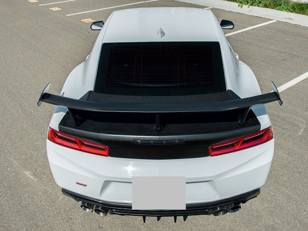 2016+ 6th Gen Camaro - "ZL1 - 1LE Performance Package" Rear Trunk Spoiler Wing with Spoiler Camera Option - for all models
