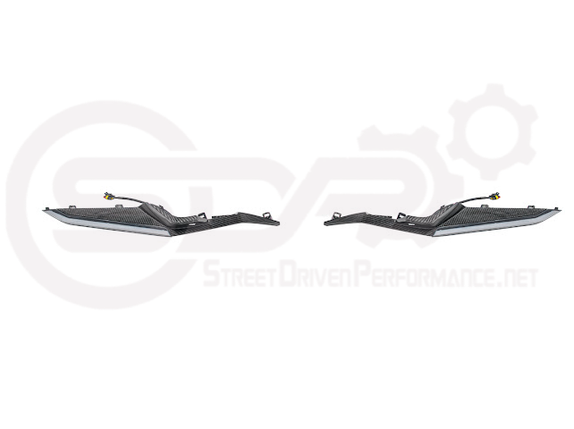 2023+ CHEVROLET CORVETTE C8 Z06 | CARBON FIBER SEQUENTIAL LED DRL LIGHT BAR BEZEL INSERT