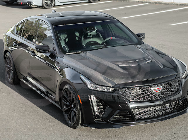 2022-PRESENT CADILLAC CT5-V BLACKWING SEDAN | FACTORY STYLE CARBON FIBER FRONT LIP SPLITTER GROUND EFFECTS