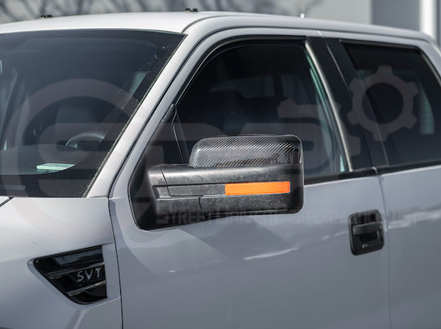 2009-2014 Ford F-150 Raptor SVT | Factory Style Carbon Fiber Mirror Covers Replacement