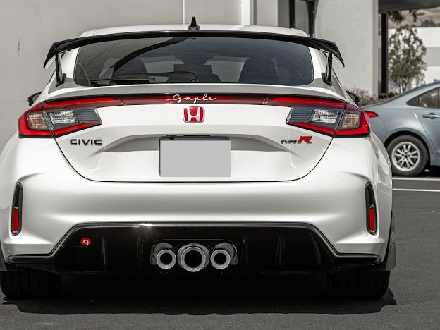 2023-Up Honda Civic FL5 Type-R  | JDM Style CARBON FIBER Rear Hatch Vent Trim Replacement (Pair)