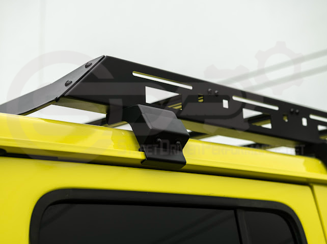 2018-UP JEEP WRANGLER JL & 2020-PRESENT JEEP GLADIATOR JT | CARBON STEEL BLACK TOP ROOF CARGO RACK (FULL & HALF LENGTH)