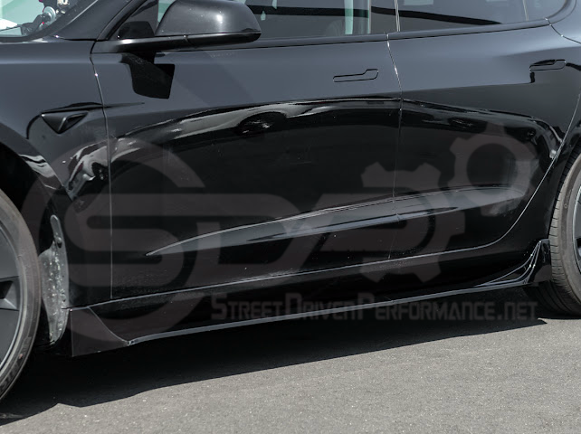 2024-UP TESLA MODEL 3 SIDE SKIRTS ROCKER PANEL GROUND EFFECTS PAIR