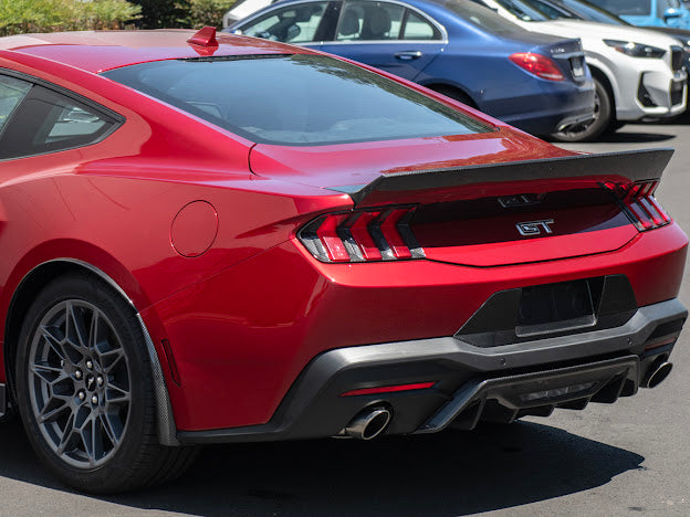2024-UP FORD MUSTANG S650 | CARBON FIBER REAR TRUNK DUCKTAIL INTEGRATED WING SPOILER MODULE