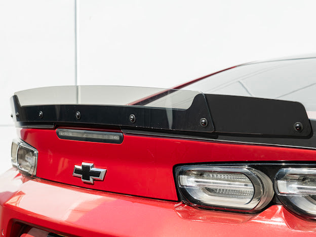 2016+ 6TH GEN CAMARO SS & ZL1 REAR WING SMOKE TINTED WICKERBILL WING SPOILER