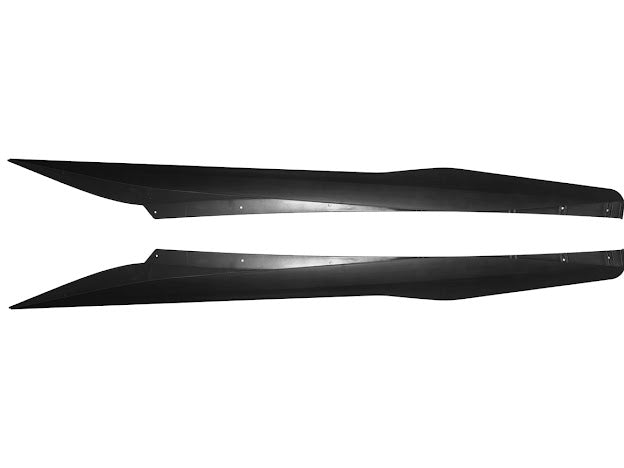 2020+ CHEVROLET CORVETTE C8 | GM FACTORY STYLE MATTE BLACK SIDE SKIRTS PAIR