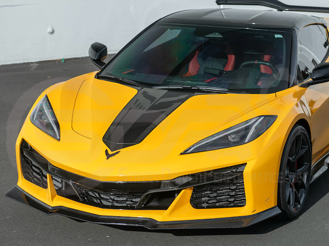 2023-Up Corvette C8 Z06 | Z07 Extended Package CARBON FIBER Front Lip Splitter Ground Effects
