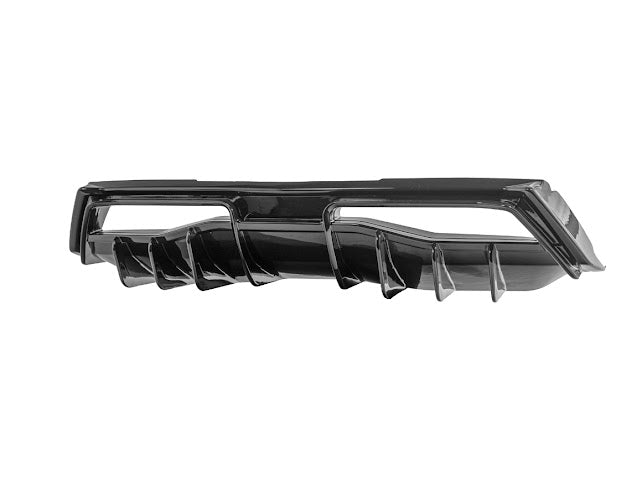 2020-UP CHEVROLET CORVETTE C8 GLOSSY BLACK REAR *ADD-ON*  BUMPER DIFFUSER