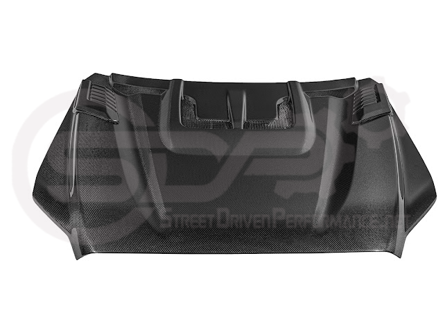 2022-UP TOYOTA TUNDRA | SDP CARBON FIBER FRONT VENTED HOOD WITH SIDE VENTS