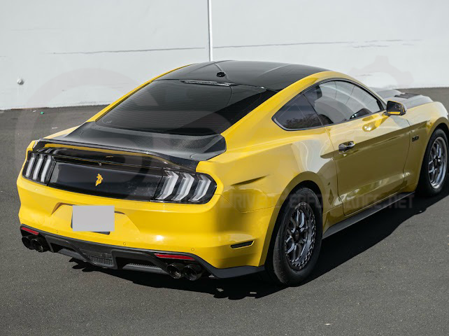 2015-2023 FORD MUSTANG | SUPER SNAKE STYLE REPLACEMENT REAR TRUNK LID WITH INTEGRATED SPOILER