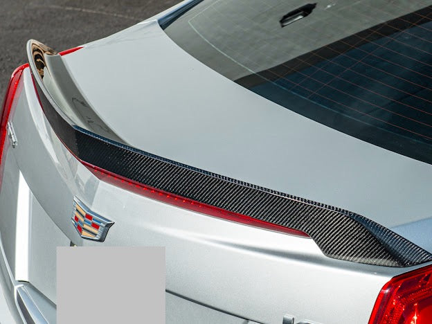 2016 - 2019 Cadillac ATS-V Sedan | Carbon Fiber SDP Style Rear Trunk Lid Spoiler Wing