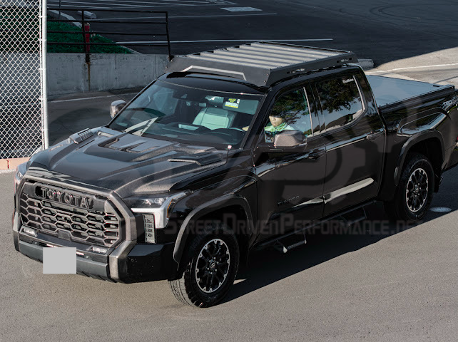 2022-UP TOYOTA TUNDRA | SDP CARBON FIBER FRONT VENTED HOOD WITH SIDE VENTS