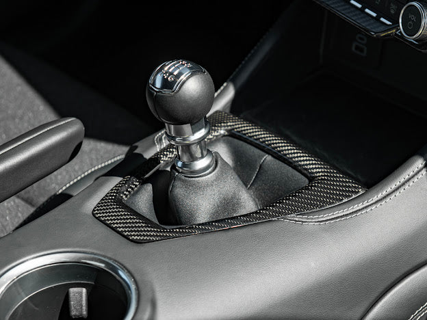 2024-Up Ford Mustang S650 | CARBON FIBER Interior Manual Gear Shift Panel Trim Cover